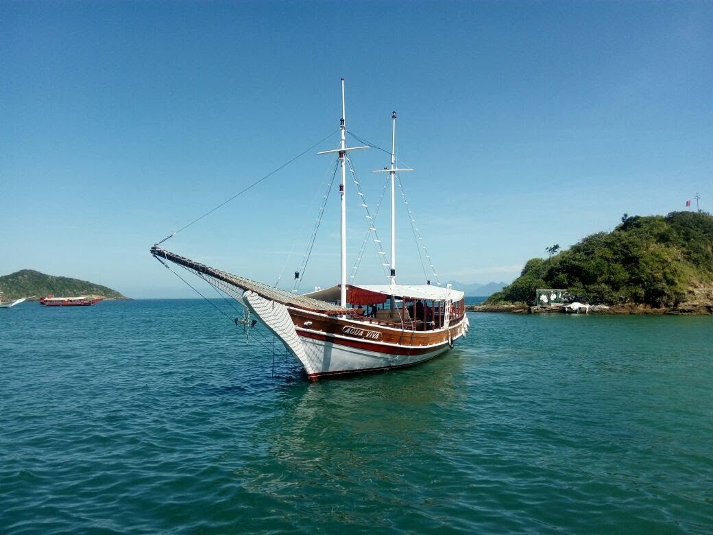 Barco Navegando en Búzios